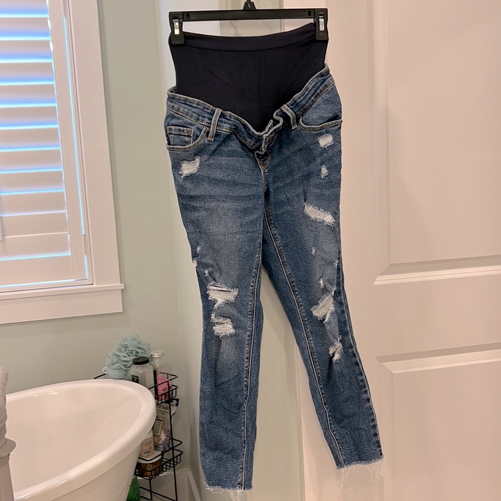 Petite maternity jeans